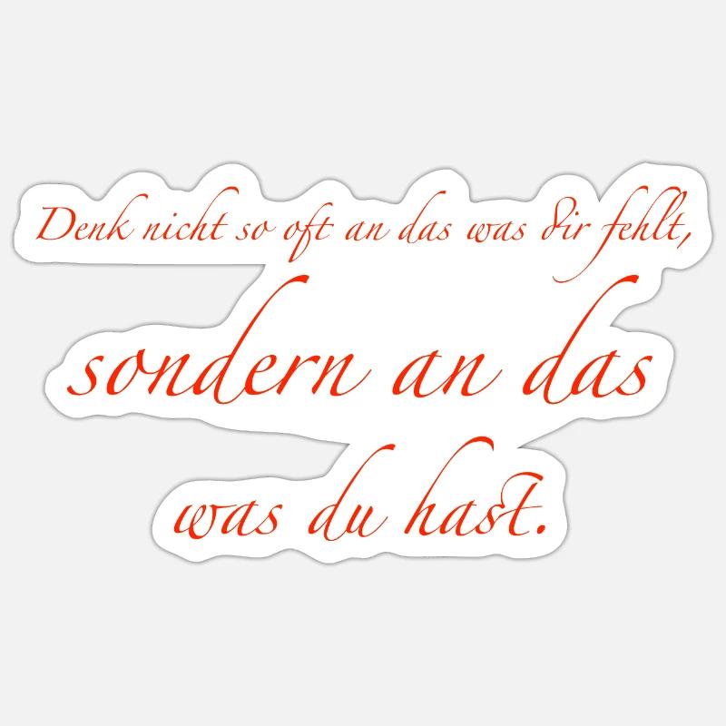 Ne réfléchissez pas Sticker taille S (10 x 10 cm)