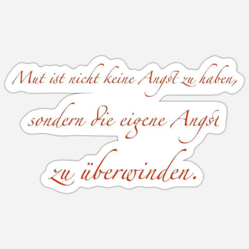 Courage Sticker size S (10 x 10 cm)