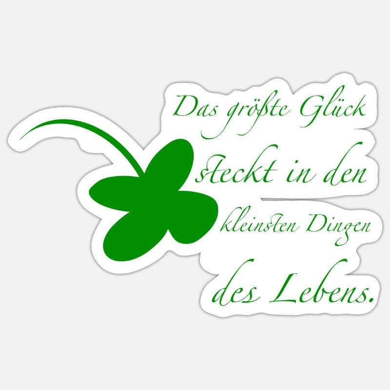 Chance - Sticker taille S (10 x 10 cm) - blanc mat