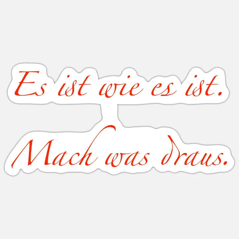 C’est ce que c’est - Sticker taille S (10 x 10 cm) - blanc mat