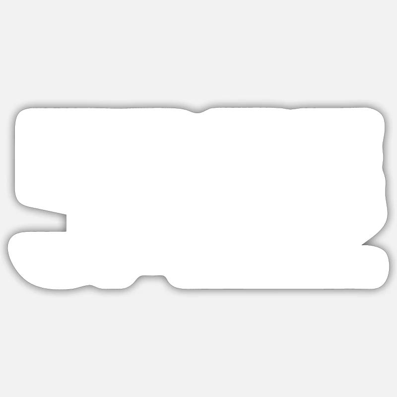 Freier Jazz - Sticker Größe S (10 x 10 cm) - Mattweiß