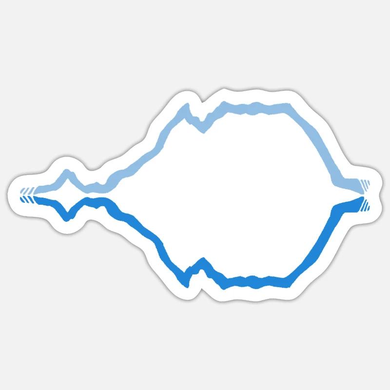 Grimming mirrored - Sticker size S (10 x 10 cm) - white matte