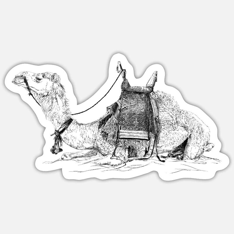 Kamel  Sticker Größe S (10 x 10 cm)