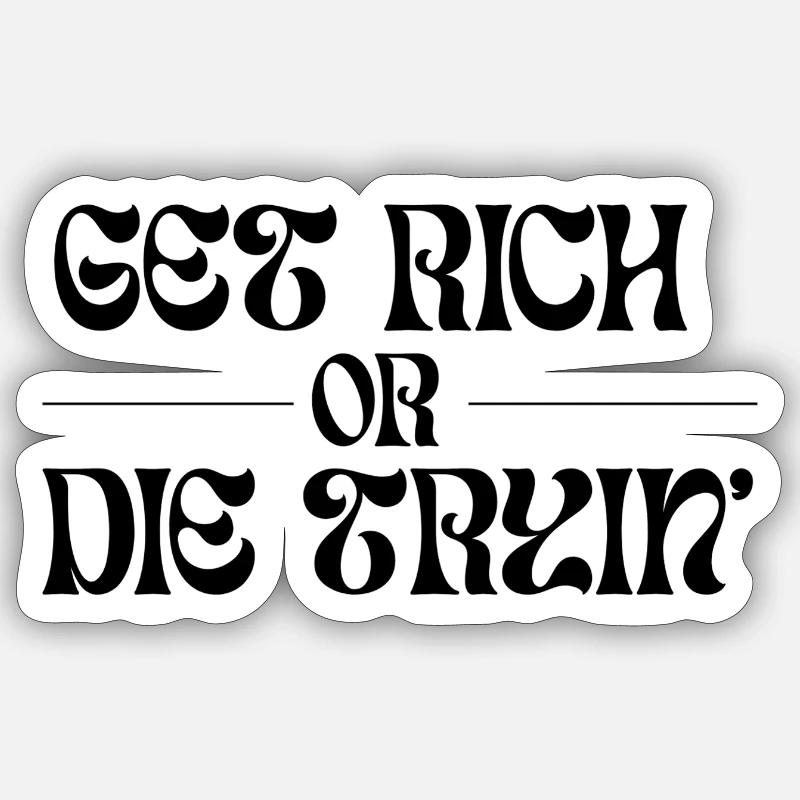 Graphic font with tribal elements Sticker size S (10 x 10 cm)