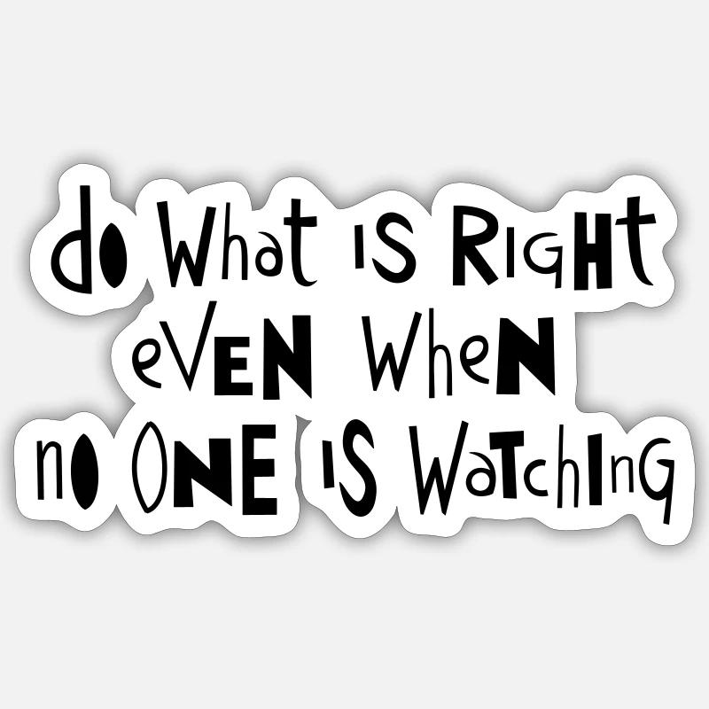 Do what ... by Cean - Sticker size S (10 x 10 cm) - white matte