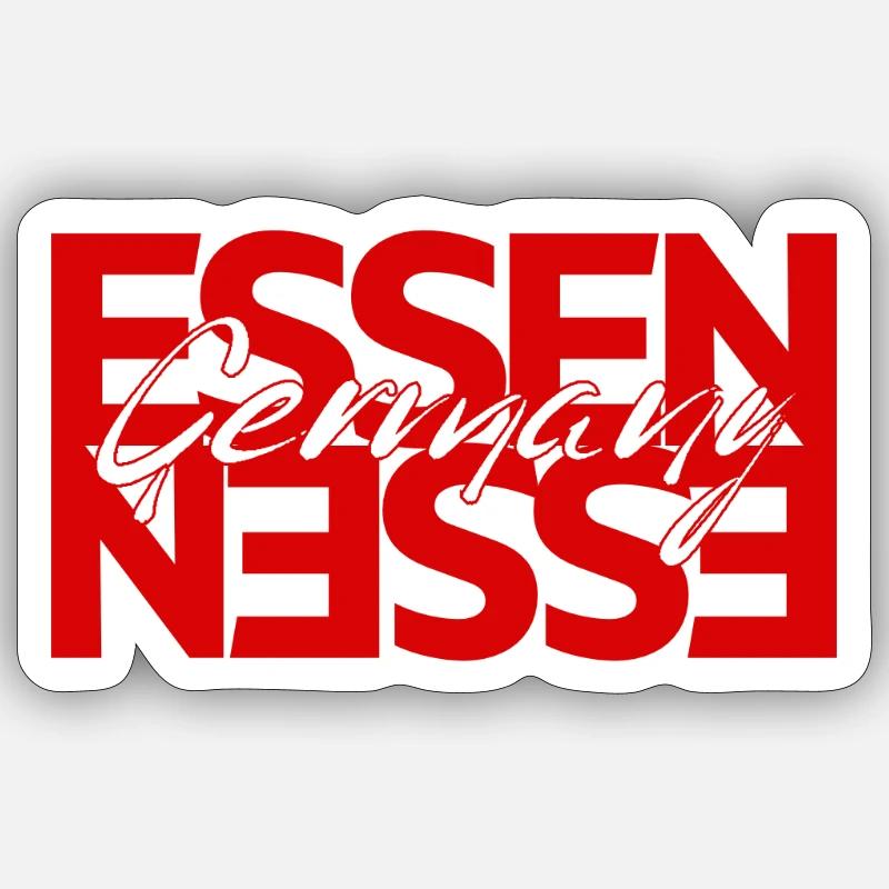 Essen Germany  - Sticker Größe S (10 x 10 cm) - Mattweiß