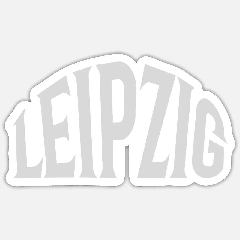 Leipzig - Sticker size S (10 x 10 cm) - white matte