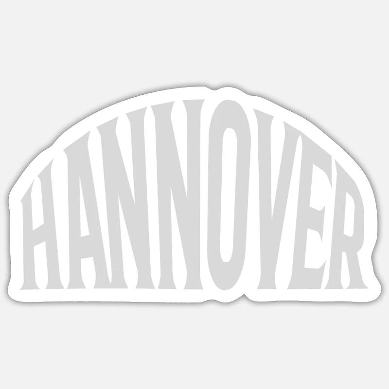 Hannover - Sticker Größe S (10 x 10 cm) - Mattweiß