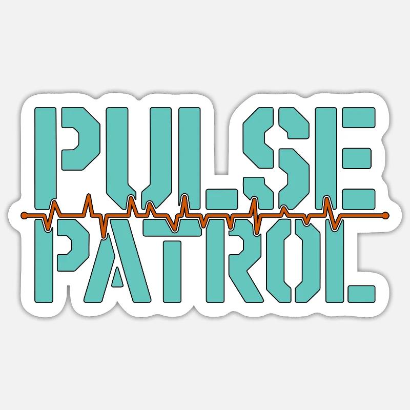 Cardiac Tech Pulse Patrol Pacemaker Technician Sticker Größe S (10 x 10 cm)