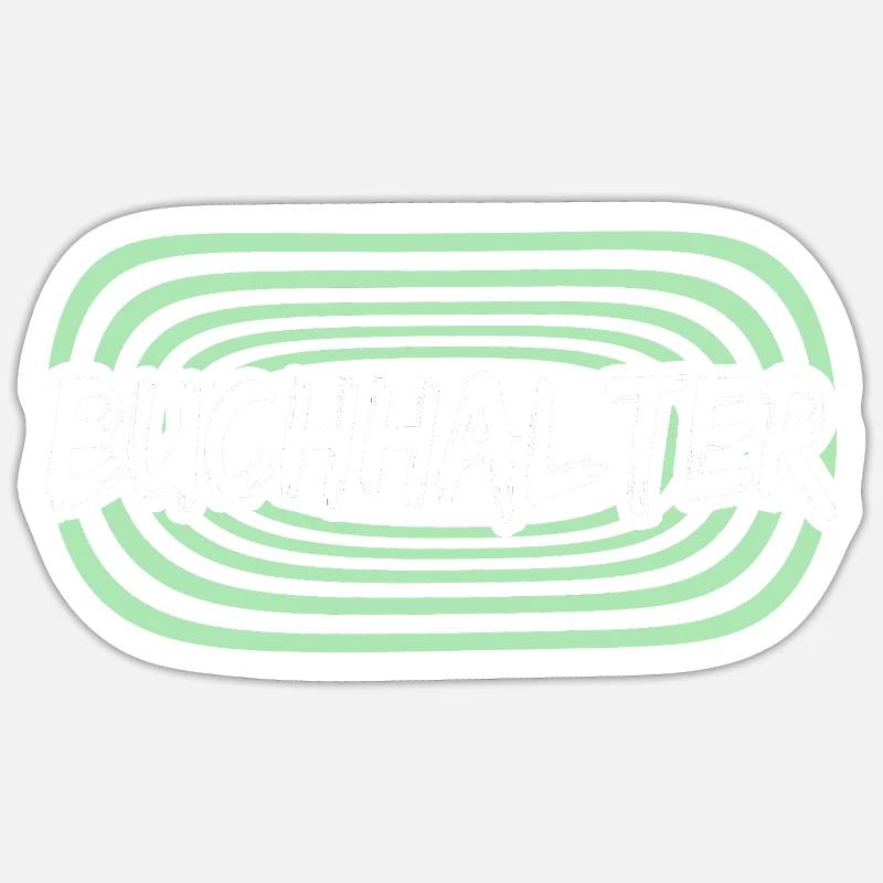 Comptable - Sticker taille S (10 x 10 cm) - blanc mat