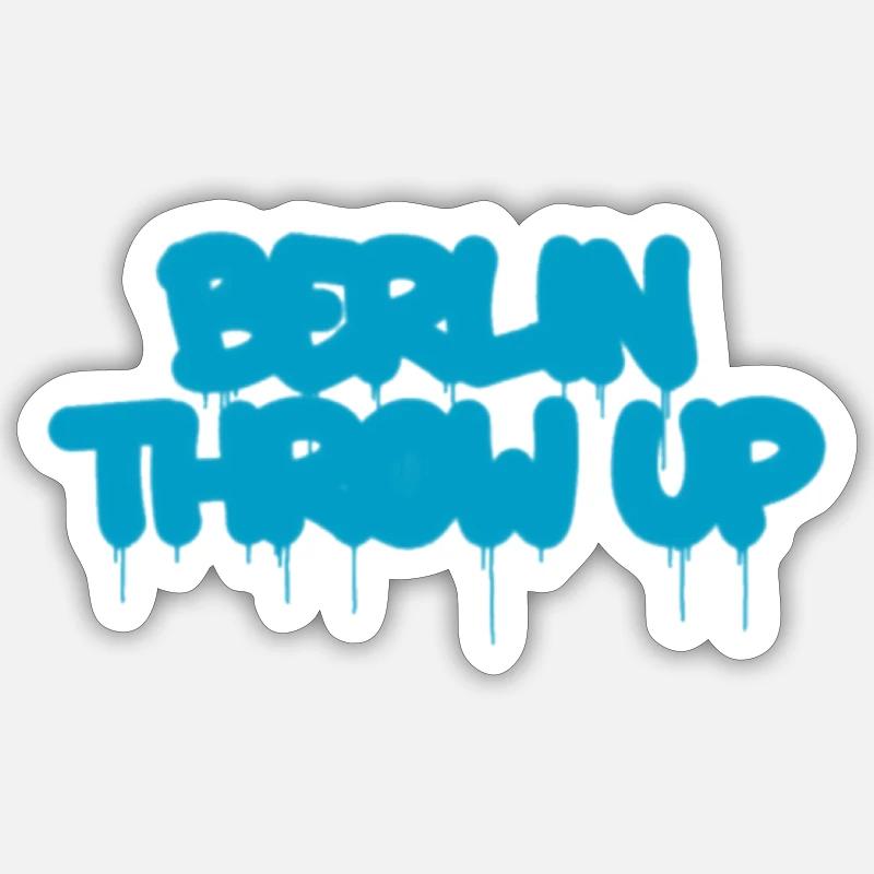 Berlin Throw Up - Sticker size S (10 x 10 cm) - white matte