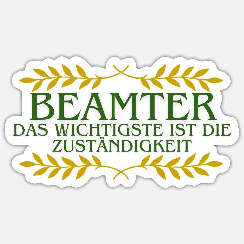 Fonctionnaire : Responsabilités Sticker taille S (10 x 10 cm)