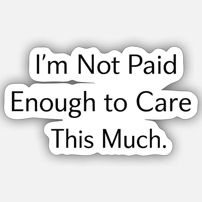 Ist mir egal Statement - Sticker Größe S (10 x 10 cm) - Mattweiß