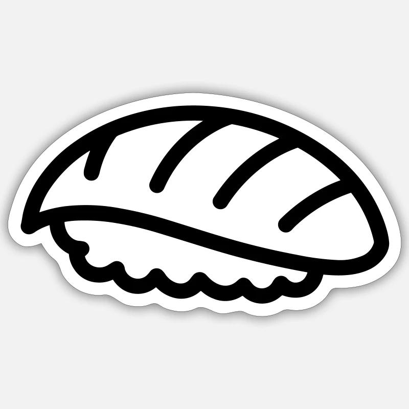 sushi Sticker size S (10 x 10 cm)