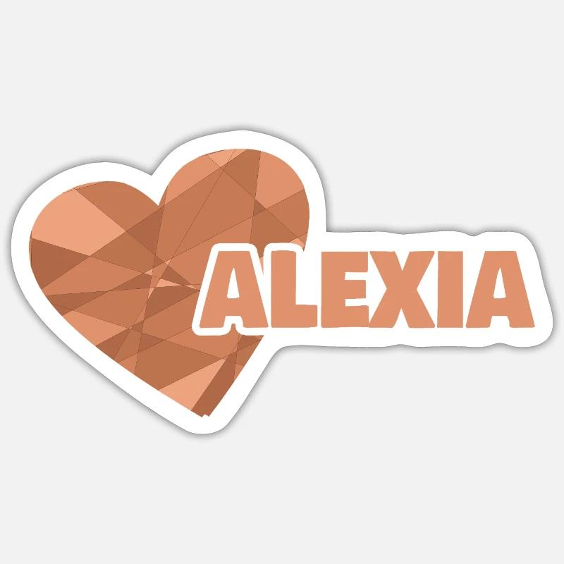 Chère Alexia, - Sticker taille S (10 x 10 cm) - blanc mat