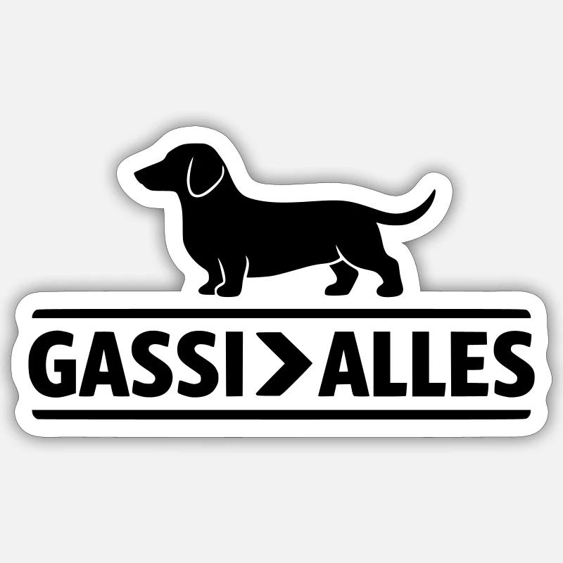 Gassi > Alles  Sticker Größe S (10 x 10 cm)