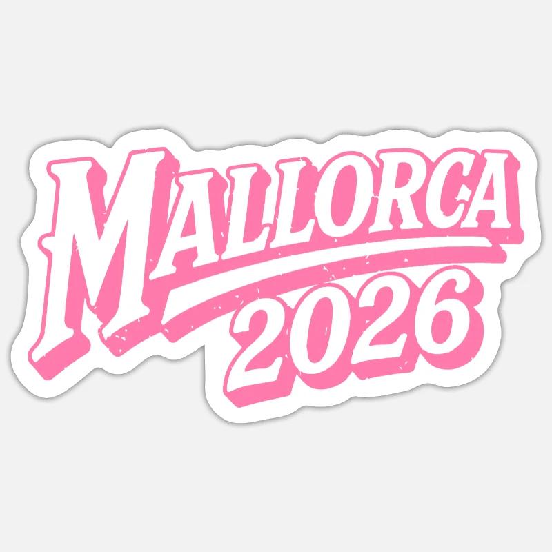 Mallorca 2026 - Sticker size S (10 x 10 cm) - white matte