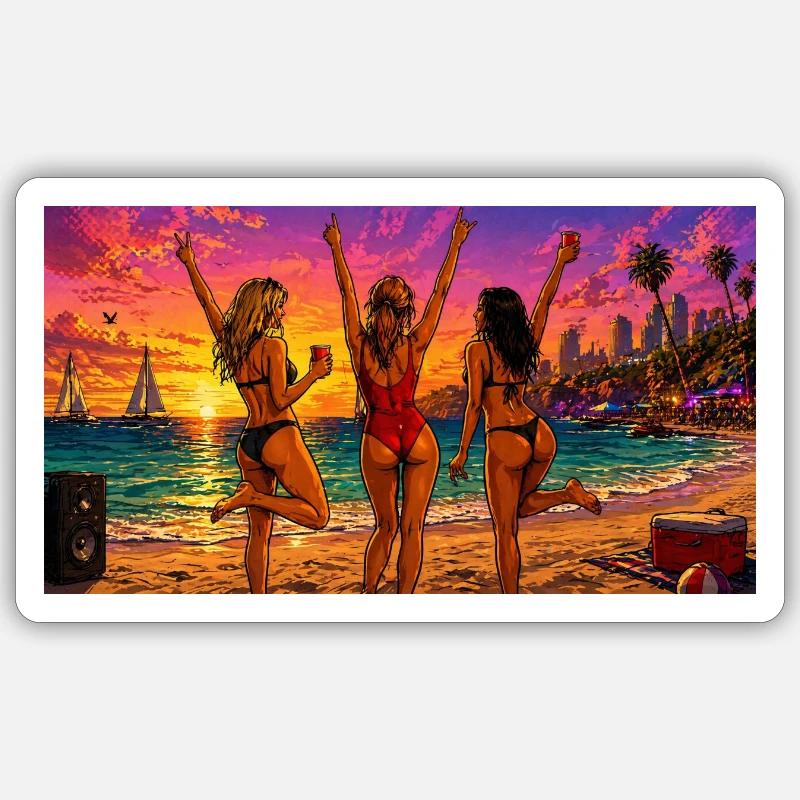 Ocean Mood Sticker size S (10 x 10 cm)