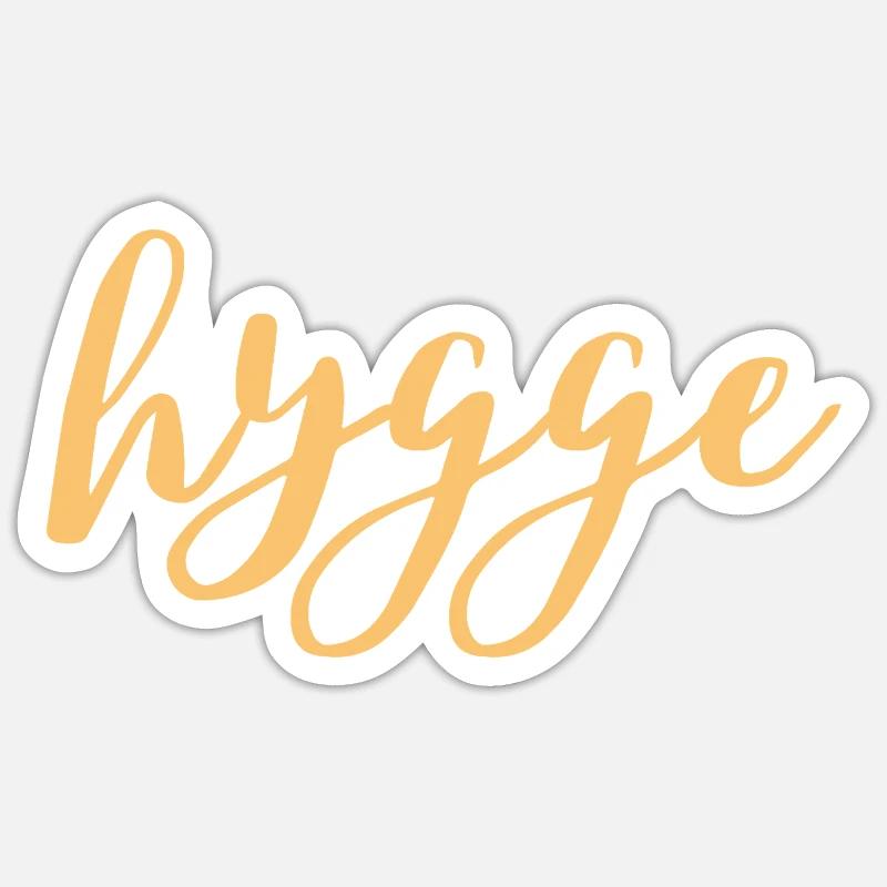hygge_spring - Sticker Größe S (10 x 10 cm) - Mattweiß