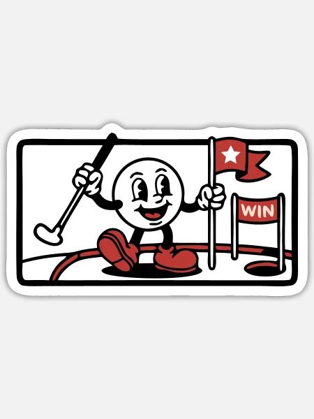 - Sticker size S (10 x 10 cm) - white matte
