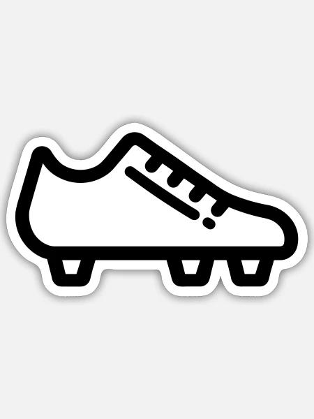 Stollen - Sticker Größe S (10 x 10 cm) - Mattweiß