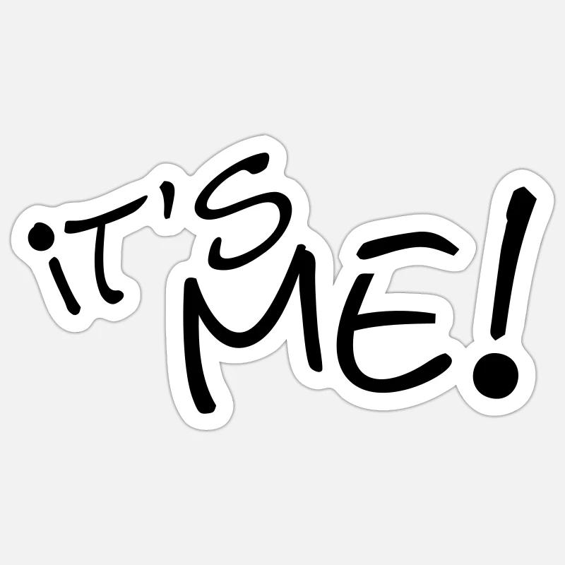 c'est moi - Sticker taille S (10 x 10 cm) - blanc mat
