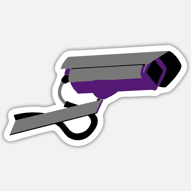 Caméra de sécurité Sticker taille S (10 x 10 cm)