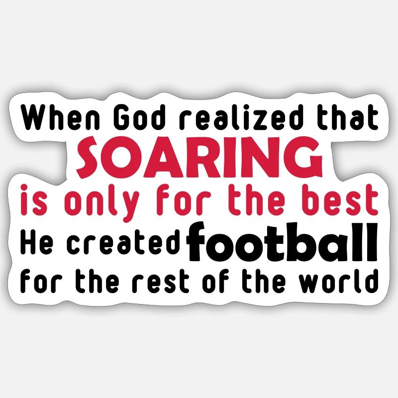 god soaring - Sticker Größe S (10 x 10 cm) - Mattweiß