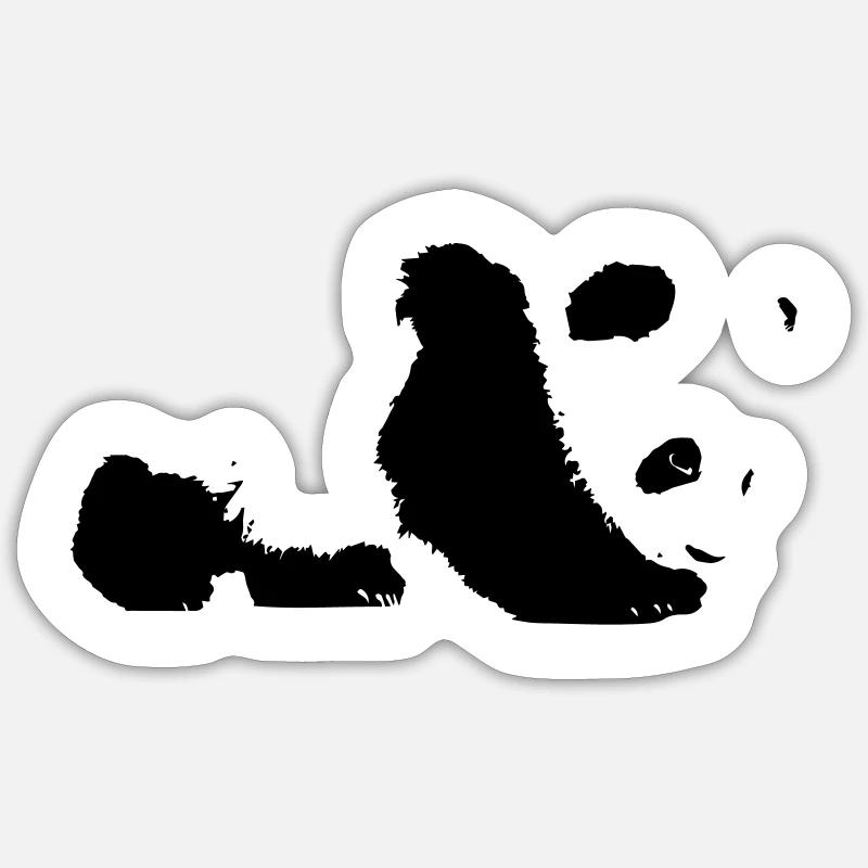 panda - Sticker size S (10 x 10 cm) - white matte