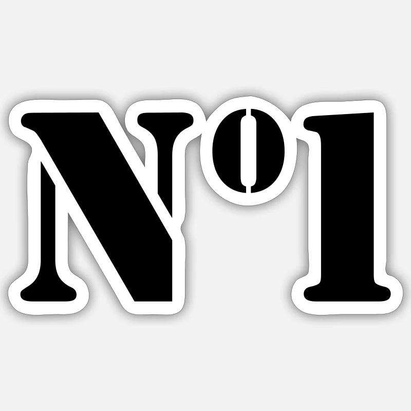 Point 1 - Sticker taille S (10 x 10 cm) - blanc mat