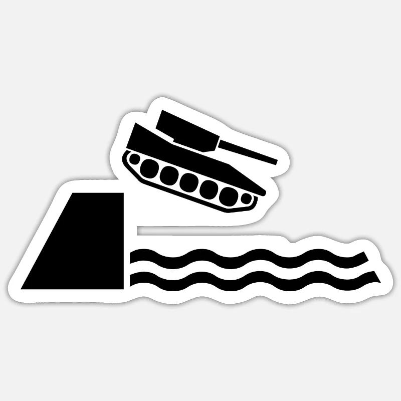 paix - Sticker taille S (10 x 10 cm) - blanc mat