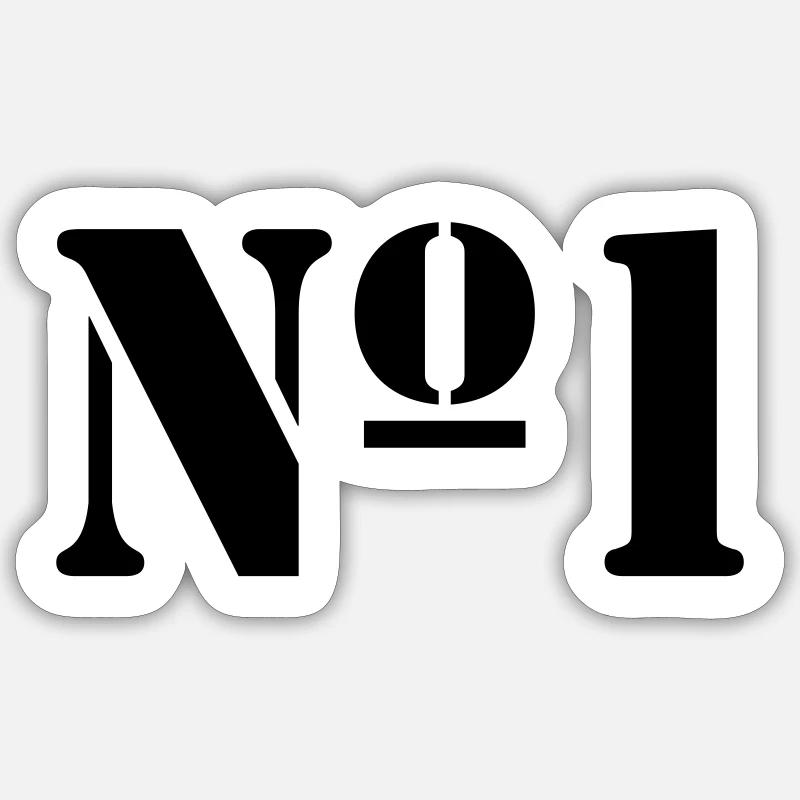 no1 Sticker size S (10 x 10 cm)