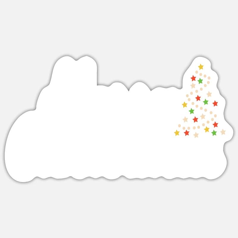 Joyeux Noël Joyeux Noël - Sticker taille S (10 x 10 cm) - blanc mat