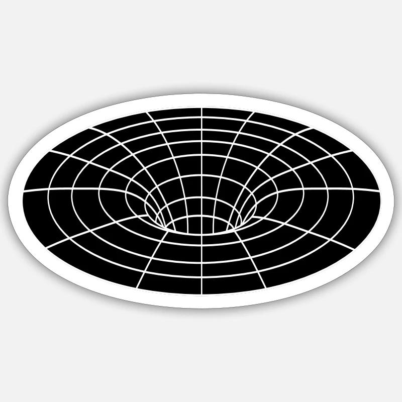 schwarzes Loch Sticker Größe S (10 x 10 cm)