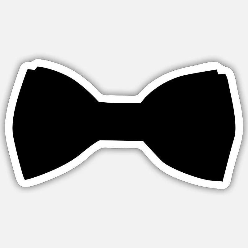 noeud papillon Sticker taille S (10 x 10 cm)