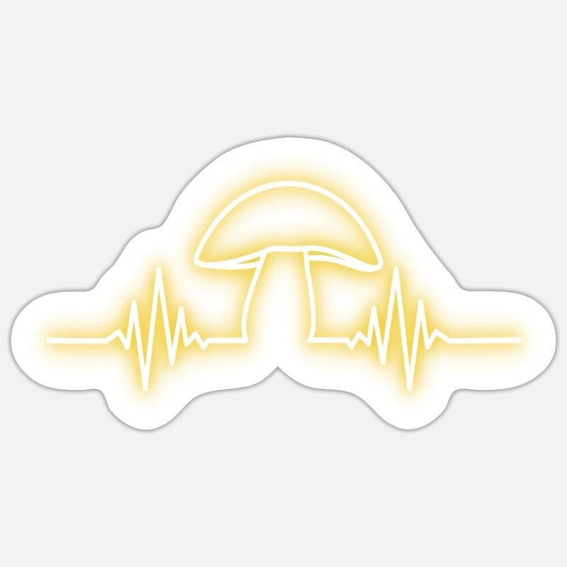 Fungi - Sticker size S (10 x 10 cm) - white matte
