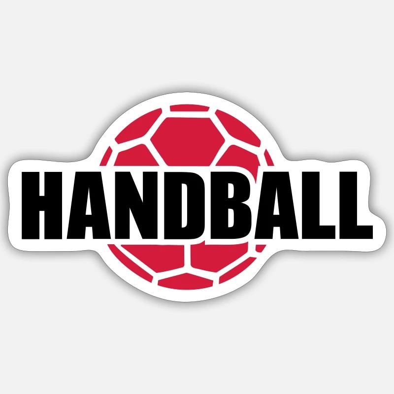 Handball - Sticker size S (10 x 10 cm) - white matte
