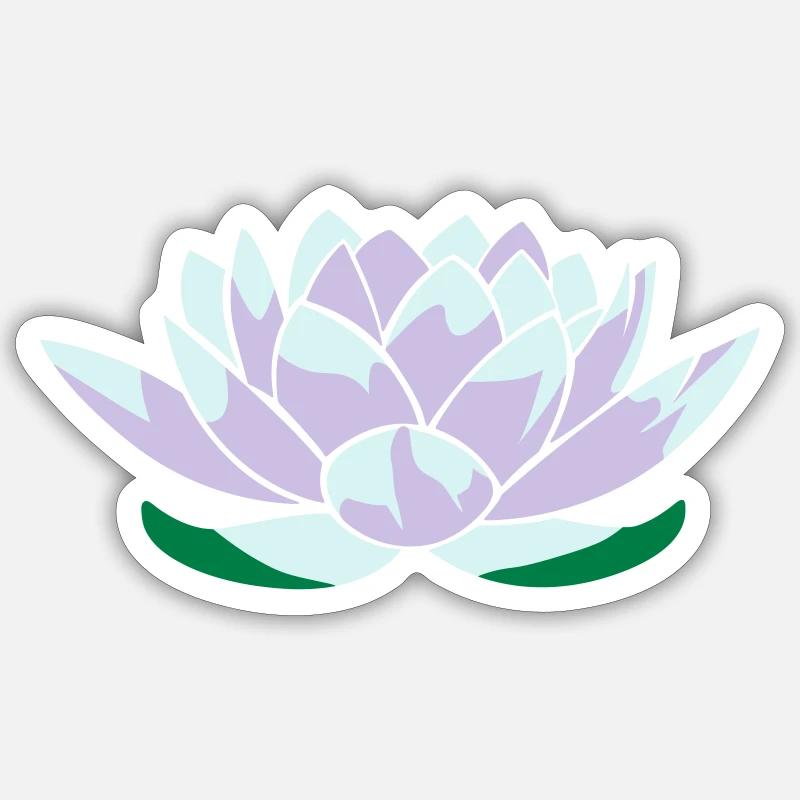 Fleur de lotus Sticker taille S (10 x 10 cm)