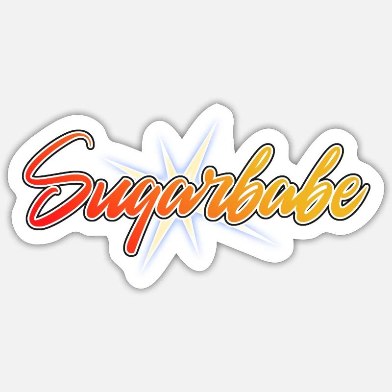 Sugarbabe! - Sticker size S (10 x 10 cm) - white matte