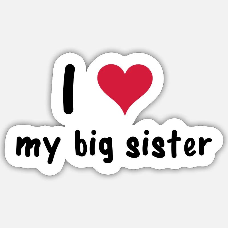 Sister Sticker size S (10 x 10 cm)