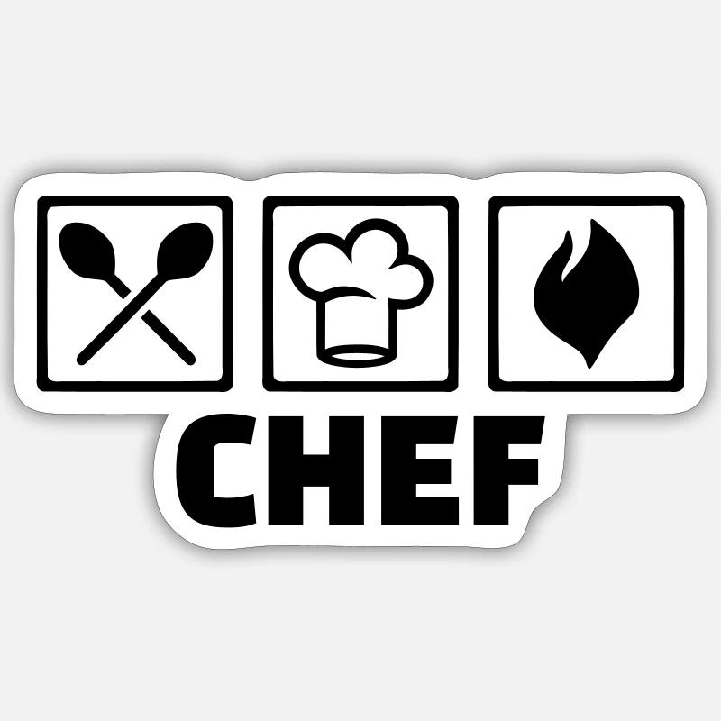 Chef Sticker size S (10 x 10 cm)