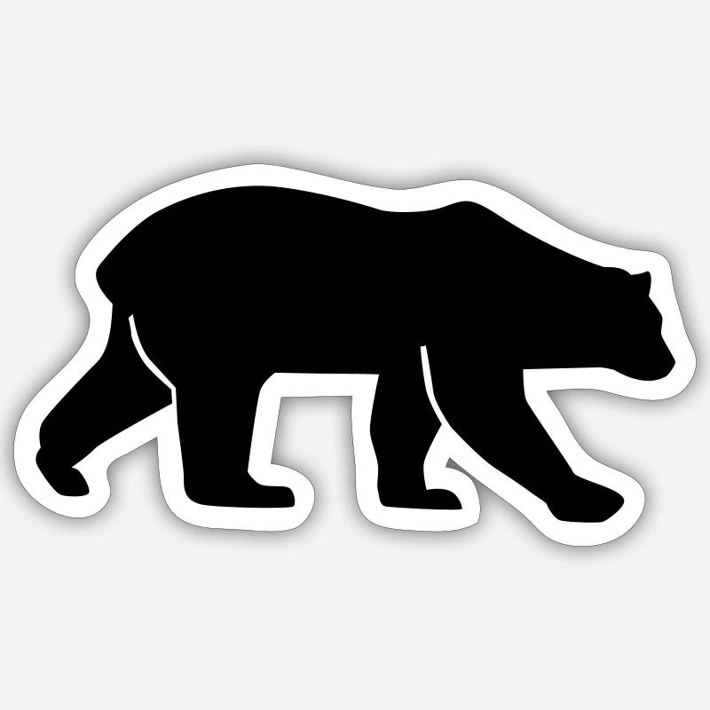 Polar bear - Sticker size S (10 x 10 cm) - white matte