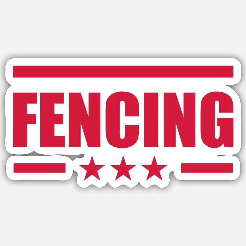 Fencing Sticker size S (10 x 10 cm)