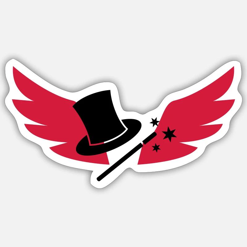 Magic / Magie - Sticker Größe S (10 x 10 cm) - Mattweiß