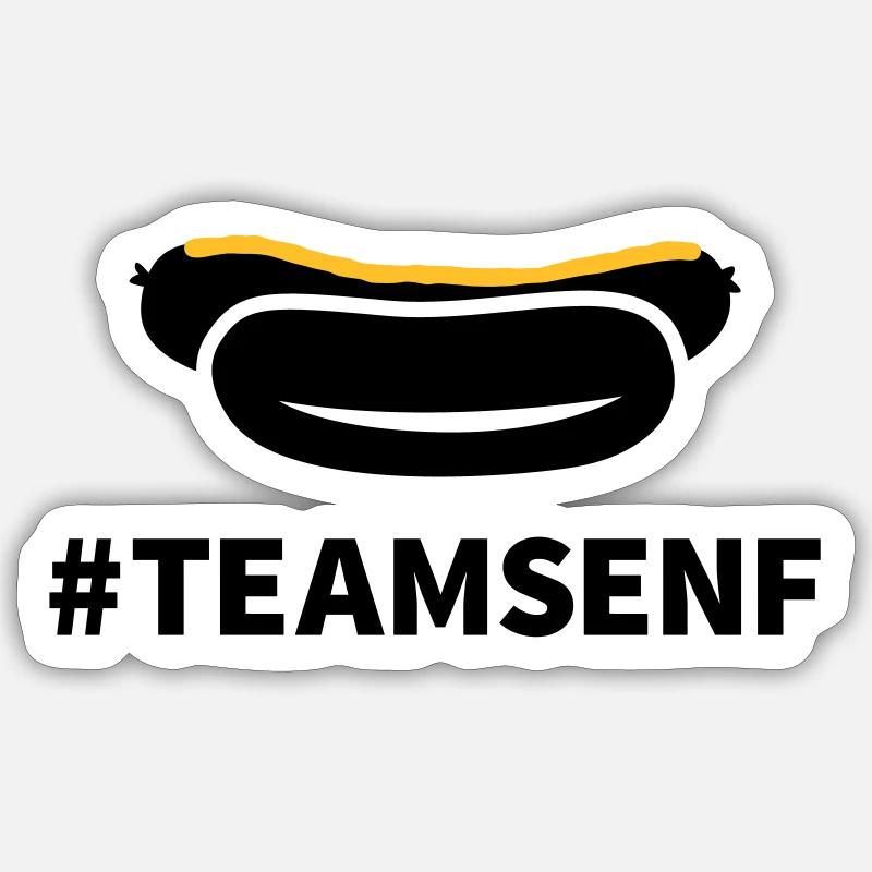 Team Senf Sticker Größe S (10 x 10 cm)