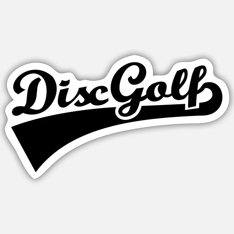 Disc Golf - Sticker size S (10 x 10 cm) - white matte