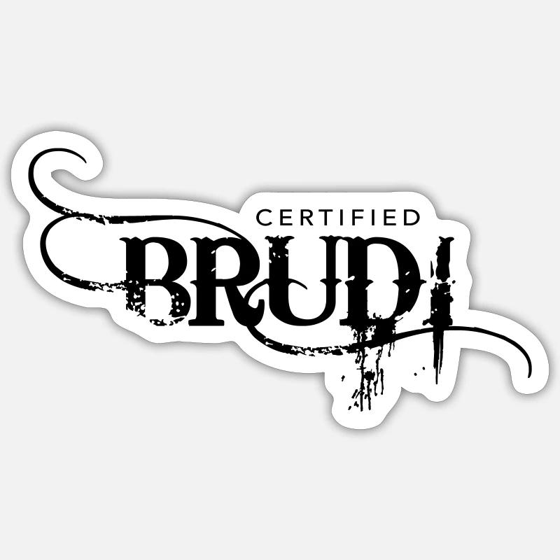 Certified Brudi Sticker size S (10 x 10 cm)