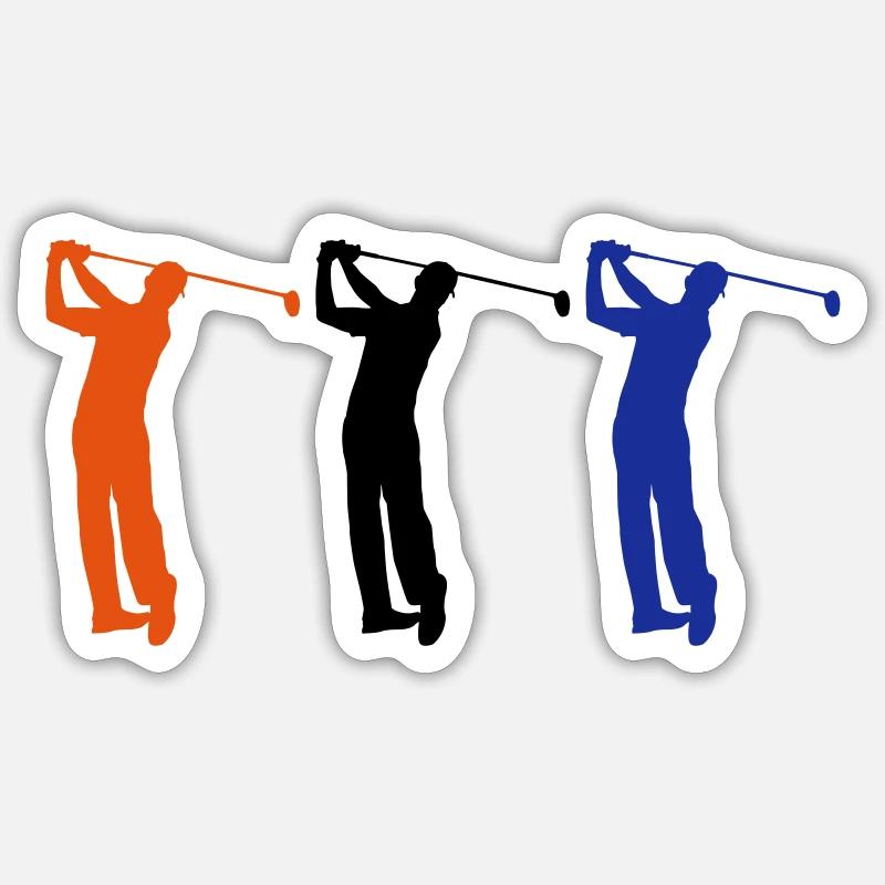 golf - Sticker size S (10 x 10 cm) - white matte