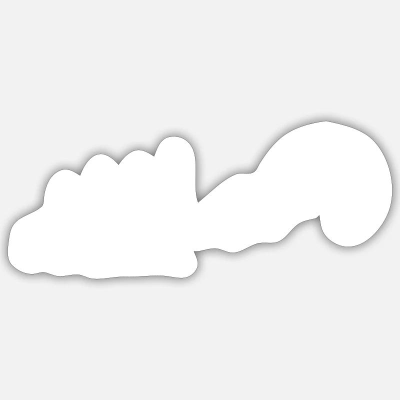 Kitesurfer Evolution Kiteboard Kiteboarding - Sticker size S (10 x 10 cm) - white matte