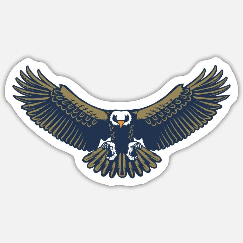 Eagle - Sticker size S (10 x 10 cm) - white matte
